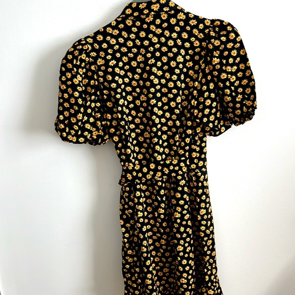 NWT $128 REVOLVE WeWoreWhat puff sleeve wrap dress mini S - Picture 13 of 14